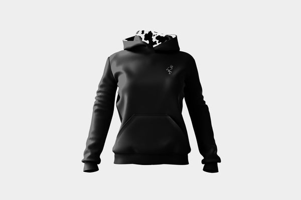 Cow Print Performance Hoodie | Lightweight Unisex Moisture-Wicking Athletic Hoodie