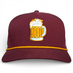 Cold One Golf Hat | Snapback Cap | Built-in Magnetic Ball Marker Holder + Marker Included | Adjustable | One Size