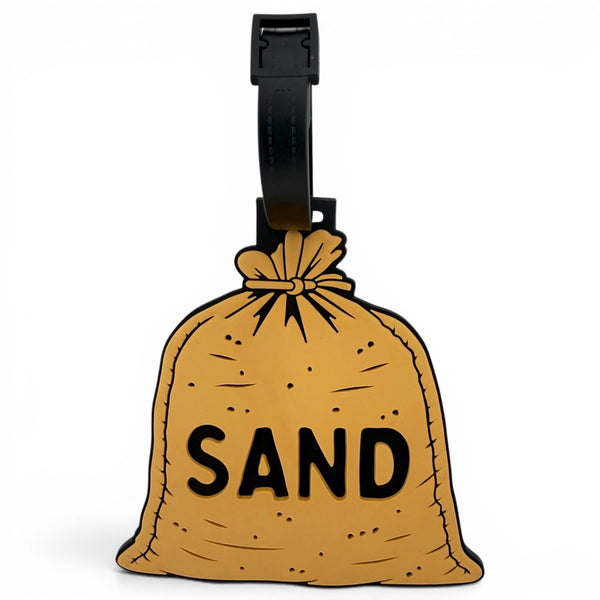 Sand Bag Clip-On Tag | Multi-Use Bag Tag, Travel Tag, Golf Accessory