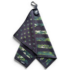 Tactical Golf Towel | 24” x 16” Microfiber Towel | Magnetic Clip & Carabiner | Premium Golf Accessory