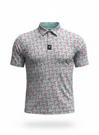 Men's Frosted Animal Cookies Golf Polo | Moisture-Wicking Performance Stretch Golf Shirt
