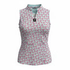 Women's Frosted Animal Cookies Sleeveless Golf Polo | Moisture-Wicking Performance Golf Top