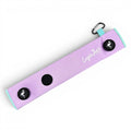 Lilac/Turquoise Magnetic Golf Cart Strap Sleeve | Neoprene Rubber | Dual Accessory Magnets | Glove Holder with Velcro | Carabiner Bag Attachment | 18.5 x 3.5 in