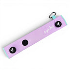 Lilac/Turquoise Magnetic Golf Cart Strap Sleeve | Neoprene Rubber | Dual Accessory Magnets | Glove Holder with Velcro | Carabiner Bag Attachment | 18.5 x 3.5 in