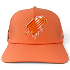 Orange Dream Golf Hat | Snapback Cap | Built-in Magnetic Ball Marker Holder + Marker Included | Adjustable