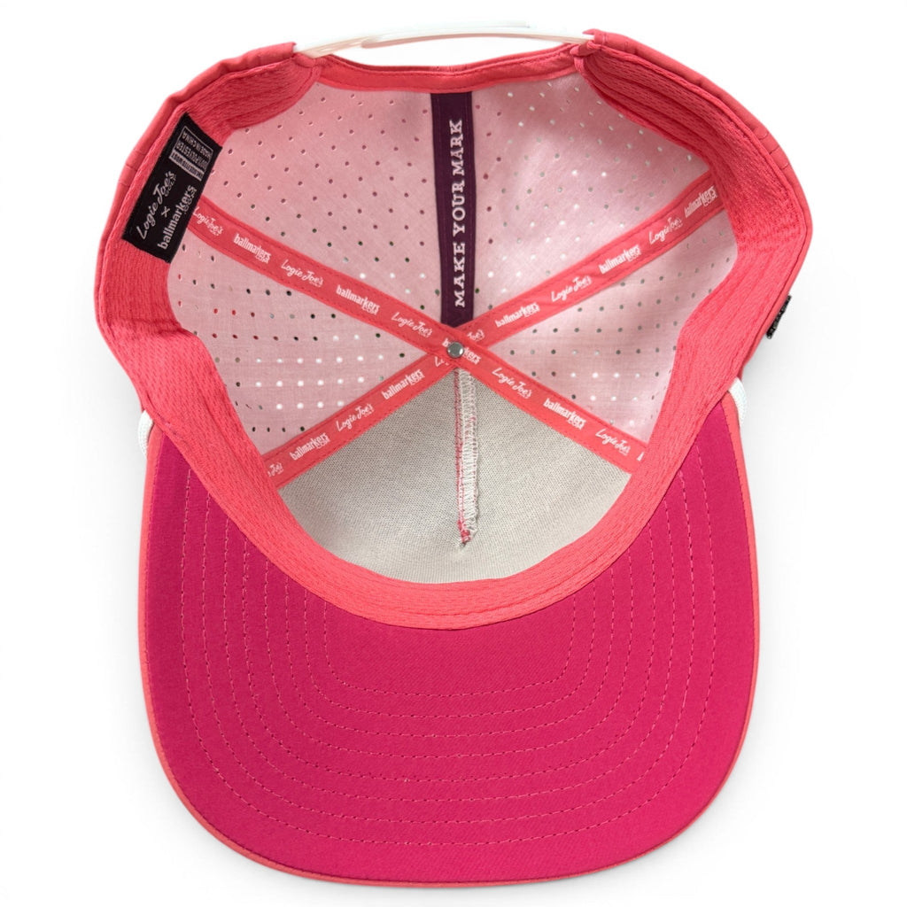Redfoot Birdie Golf Hat | Snapback Cap | Built-in Magnetic Ball Marker Holder + Marker Included | Adjustable Red Footed Booby