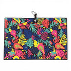 Pineapple Guava Golf Towel | Premium Double-Sided Microfiber | Heavy-Duty Magnetic Towel with Carabiner Clip | 24 x 16 in